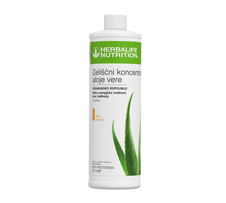 Herbalife Aloe Vera koncentrat z okusom manga - naravna hidracija in prebava - HerbaShop