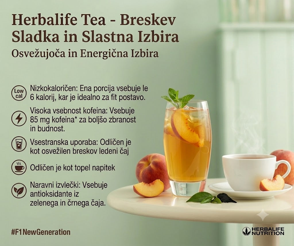 Herbalife  čaj breskev  - Energija | HerbaShop.si